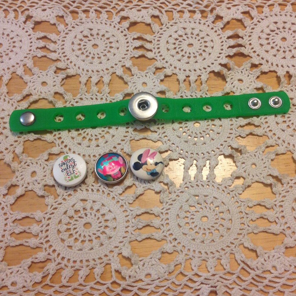 Snap Jewelry Bracelet with Snap Buttons
